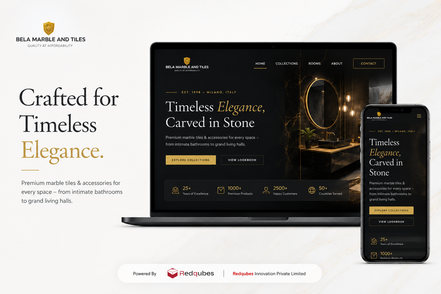 BelaMarble — Premium Marble & Natural Stone Showcase Website