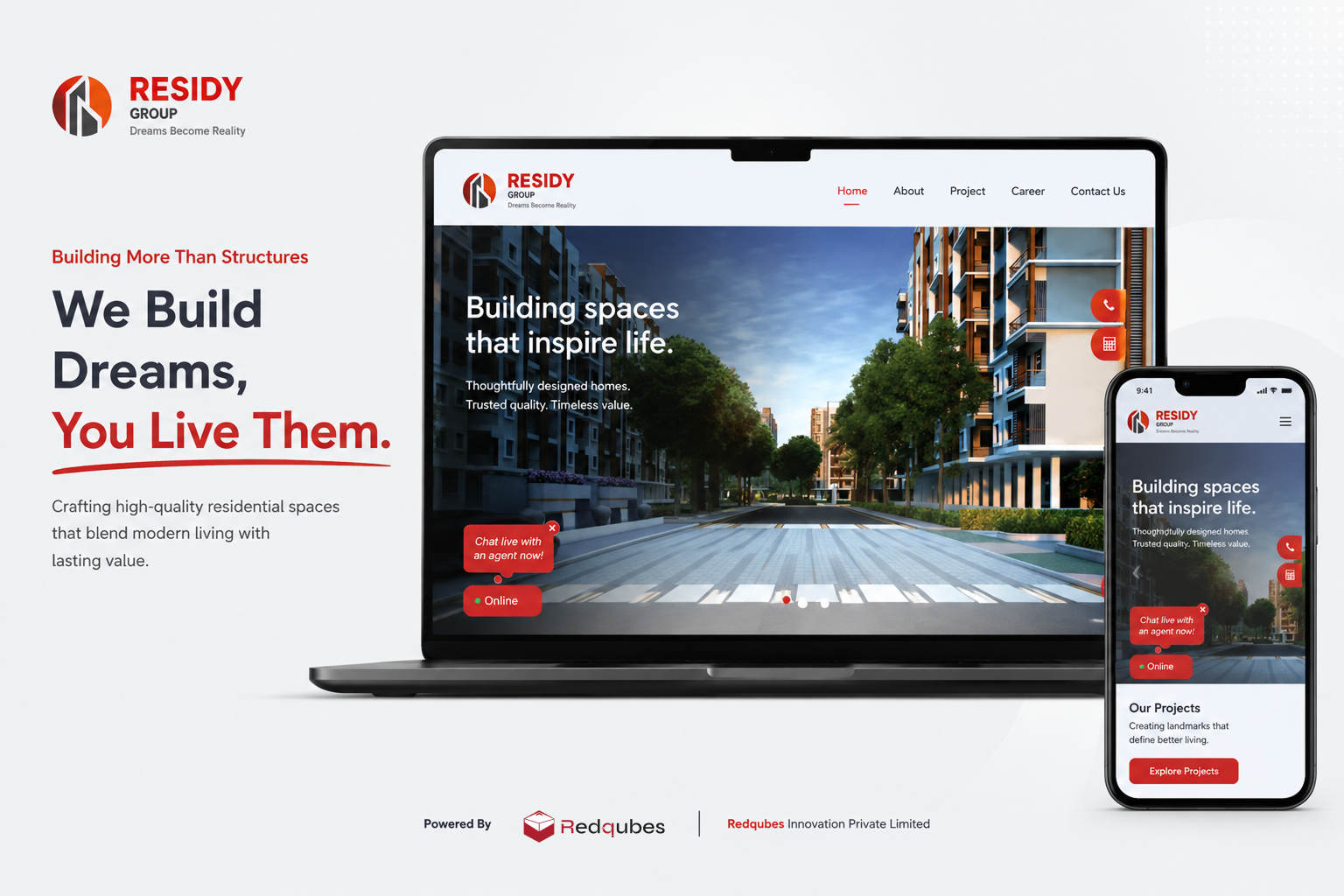 Residy Group — Real Estate Project & Property Listing Website