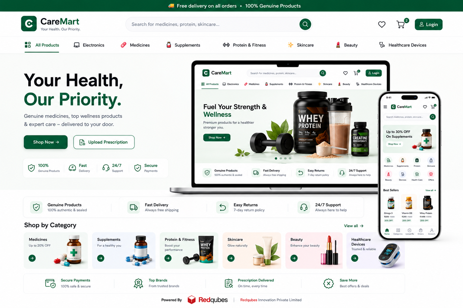 CareMart — Health, Pharmacy & Wellness E-Commerce Platform